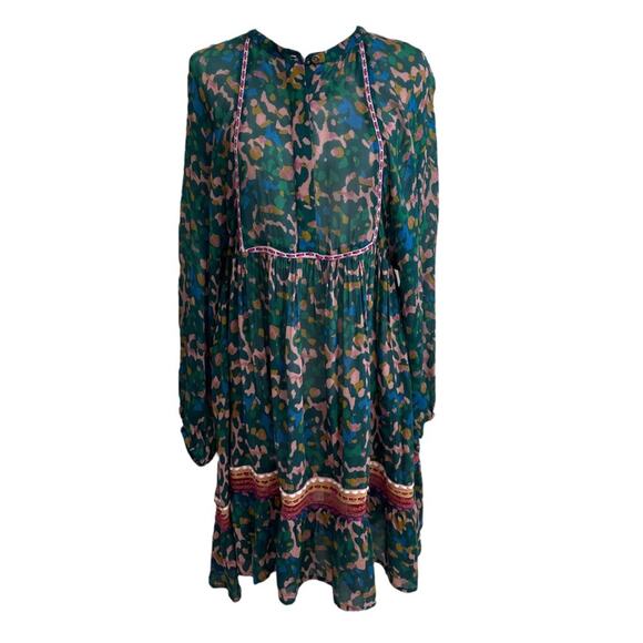 Anthropologie Dresses & Skirts - Anthropologie Bl-nk London Veyra Dress in Green Animal Print Medium
